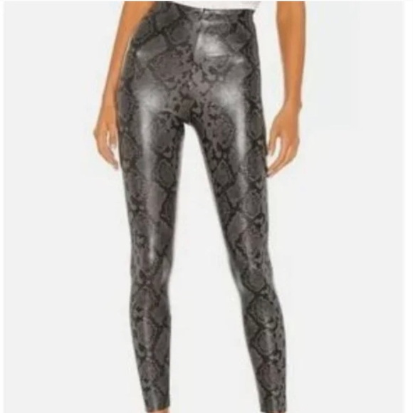 7 For All Mankind Pants - 7 for all Mankind faux leather snakeskin pants NWT